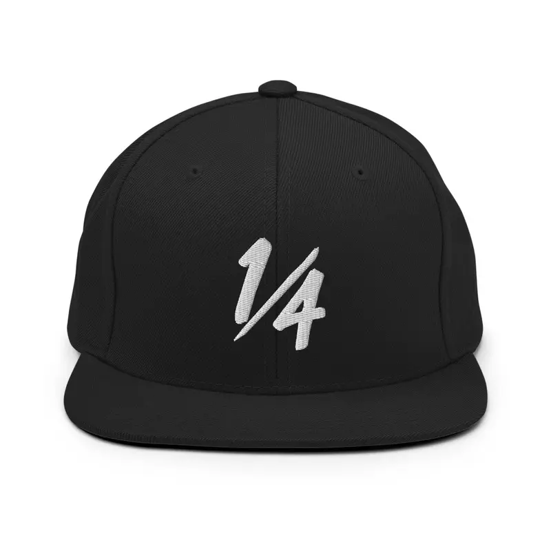 1/4 Black SnapBack